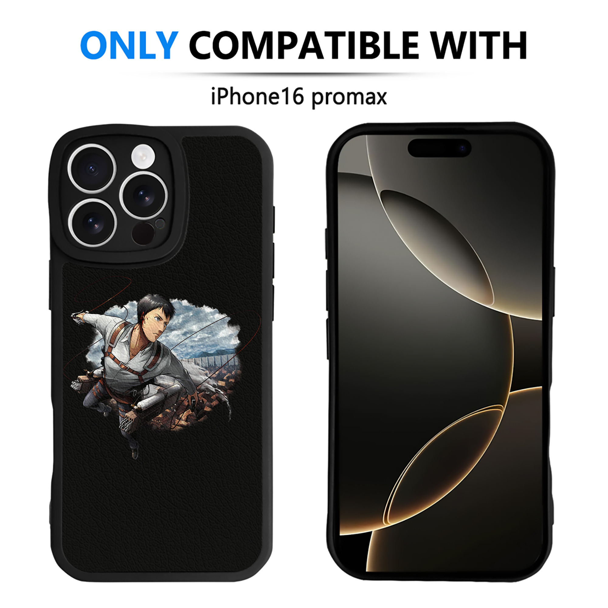 （画像用） 進撃の巨人 ベルトルト・フーバー Attack on Titan Bertholdt Hoover 【iPhone 16シリーズ対応】シリコンスマホケース（レザー調） 材質：シリコン